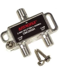 Cable Modem & MOCA Premium Coaxial 2-Way Splitter Ideal for Bidirectional RG-6 RG-59 Communications