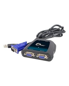 SIIG CE-VG0A11-S11PORT Compact VGA Splitter 2DISPLAY black