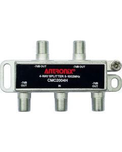 Antronix CMC2004H-A 4-Way Horizontal Splitter -7dB 5-1002 MHz High Performance for Coax Cable TV & Internet