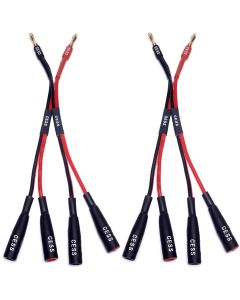 CNCESS CESS-057x2 Banana Plugs Splitter, Power Supply Banana Splitter, 2 Pack
