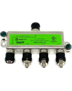 DirecTv MSPLIT4R1-03 Approved WNC 4-Way Wide Band SWM Splitter