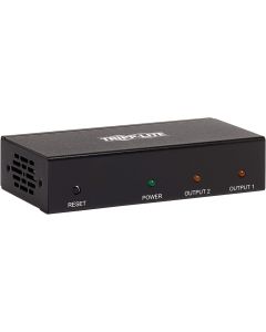 Tripp Lite HDMI Splitter, 2 Display 1 in 2 Out HDMI Splitter, 4K @ 60 Hz, 4:4:4, Multi Resolution Support, HDR, HDCP 2.2, TAA (B118-002-HDR)