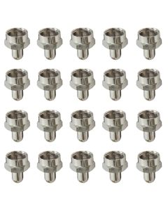 Ancable 20-Pack F Type Terminator Caps with 75 Ohm Resistor for TV Amplifier Splitter Coax Cable Outlets Wall Plates F Female Conectors, Reduce Signal Loss and Reflection